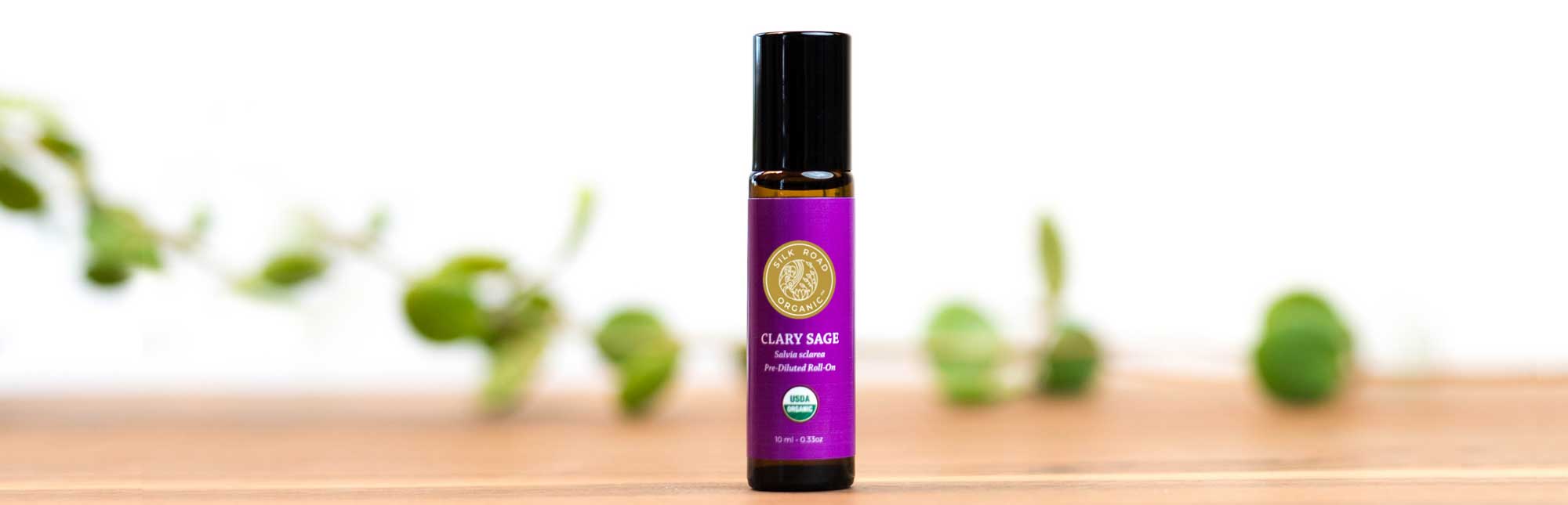 organic clary sage salvia herb roll hormone balance relieve pms symptom menstrual cramp hot flash night sweat