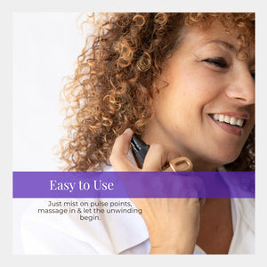 Woman using a product with text 'Easy to Use' on a white background