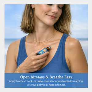 Open airways & breathe easy apply to chest neck or pulse points for unobstructed breathing. let your body rest relax and heal
