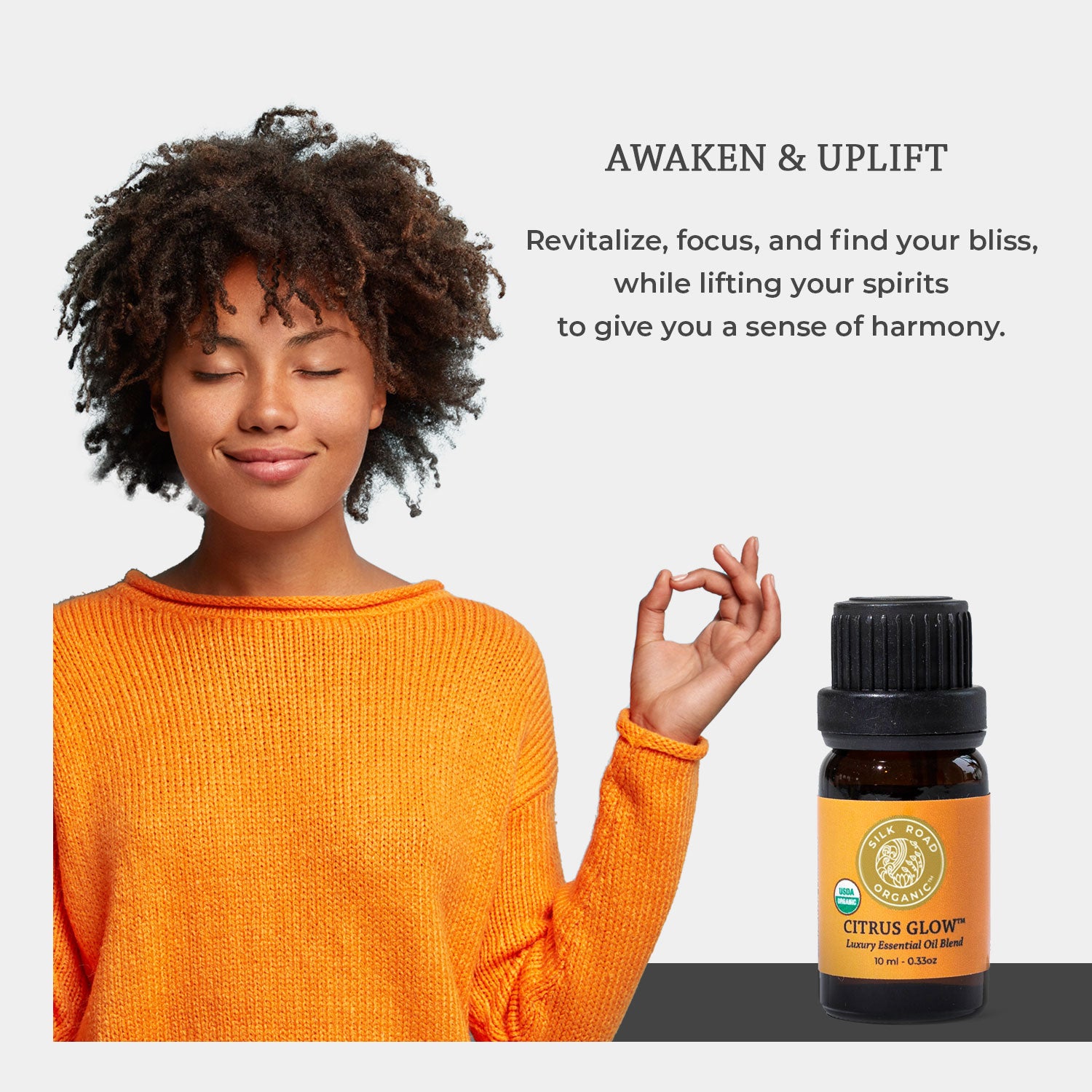 Bright citrus notes will lift your spirits
Help you feel energized and focused
While the sweet scent of vanilla evokes Dreamsicle memories
