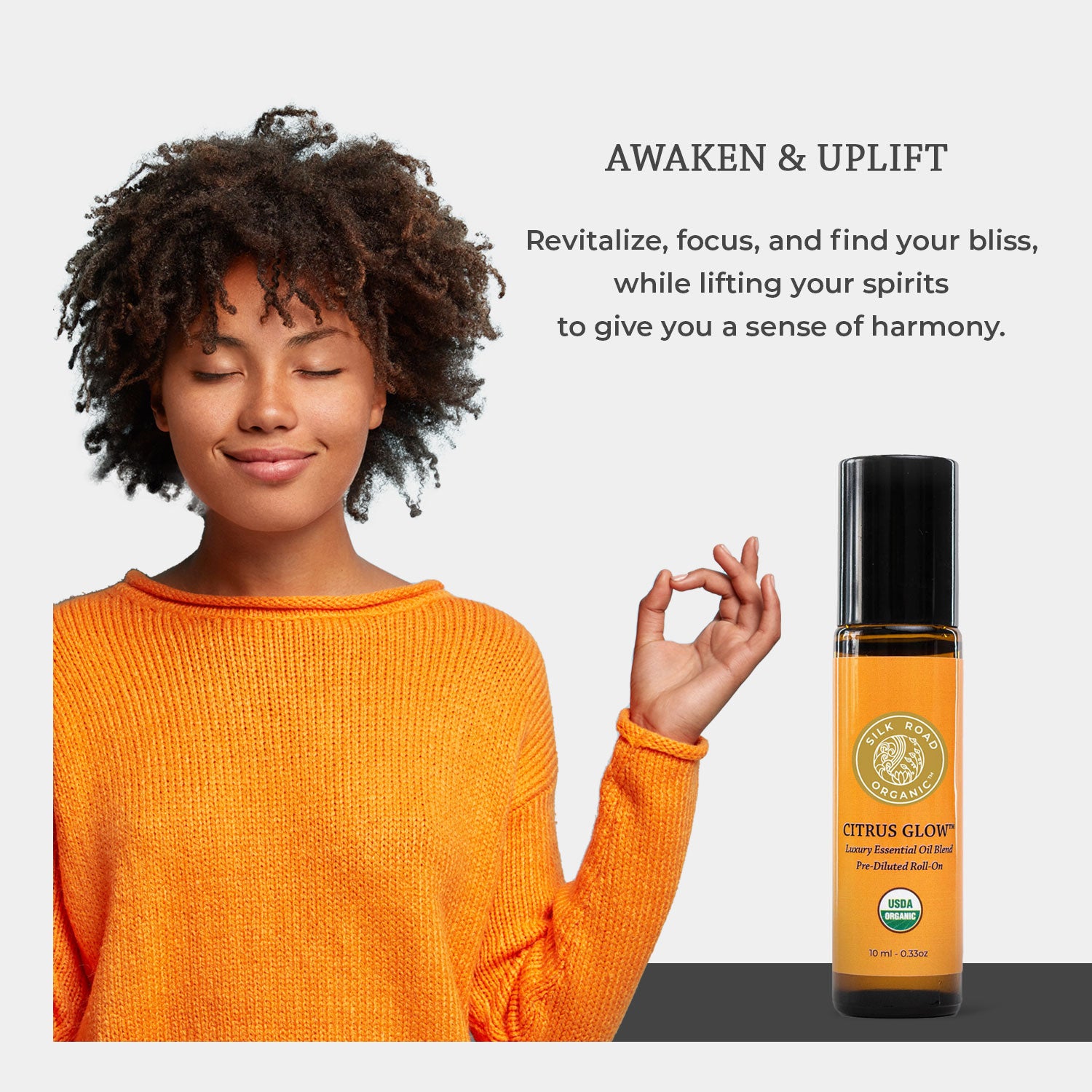 Bright citrus notes will lift your spirits
Help you feel energized and focused
While the sweet scent of vanilla evokes Dreamsicle memories
