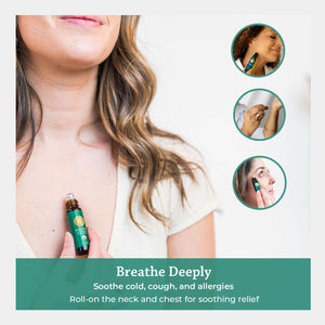 breathe deeply soothe cold, cough & allergies roll on the neck and chest for soothing relief