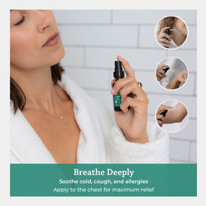 Breathe deeply soothe cold cough & allergies apply to the chest for maximum relief