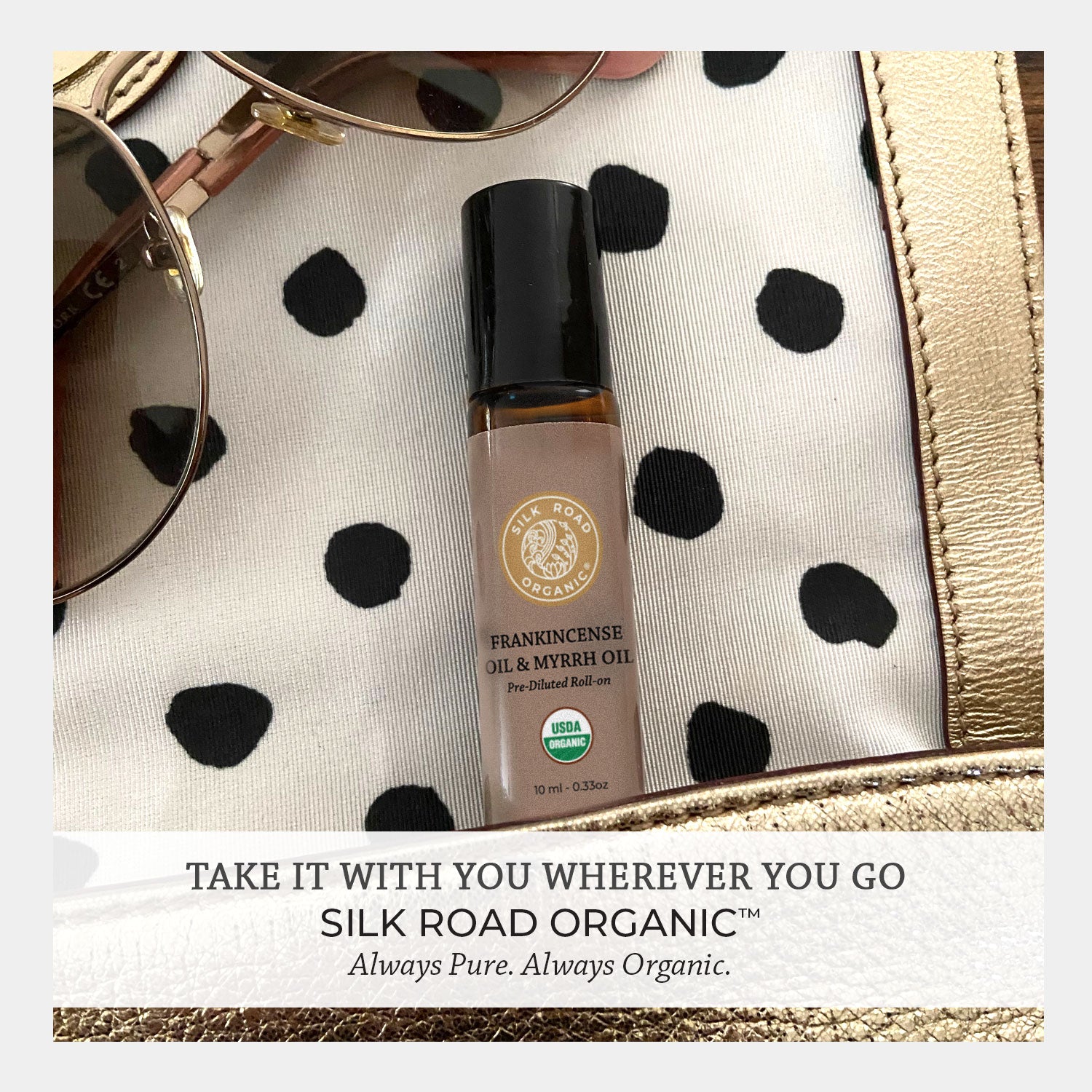 USDA Organic FRANKINCENSE OIL MYRRH OIL Essential Oil Roll-on