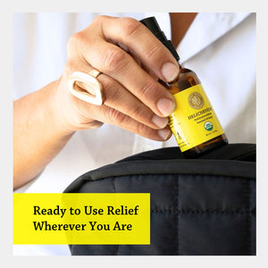 ready to use relief wherever you are TSA travel safe & friendly