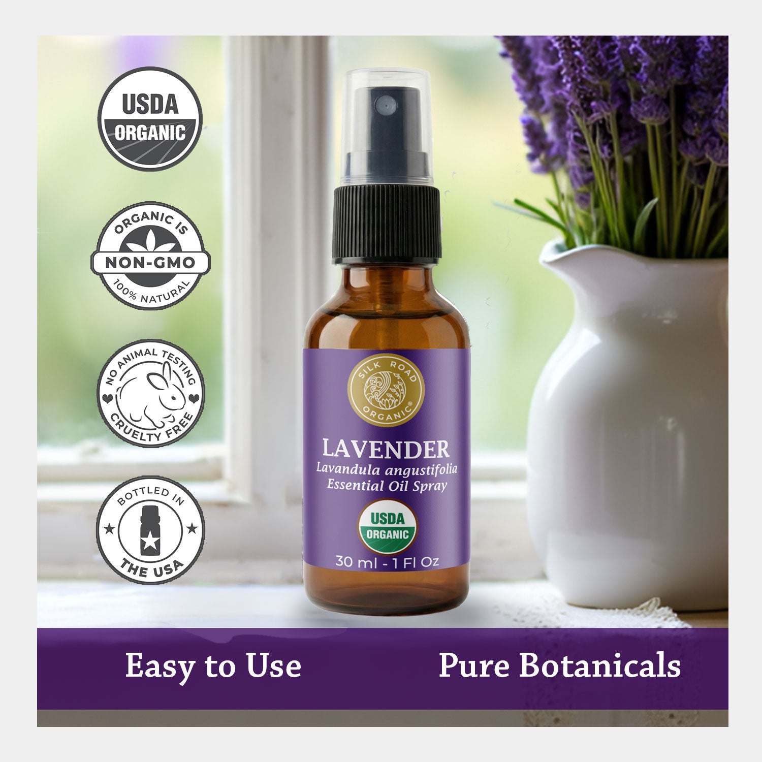 spray lavender oil on plants USDA Organic LAVENDER Essential Oil Spray