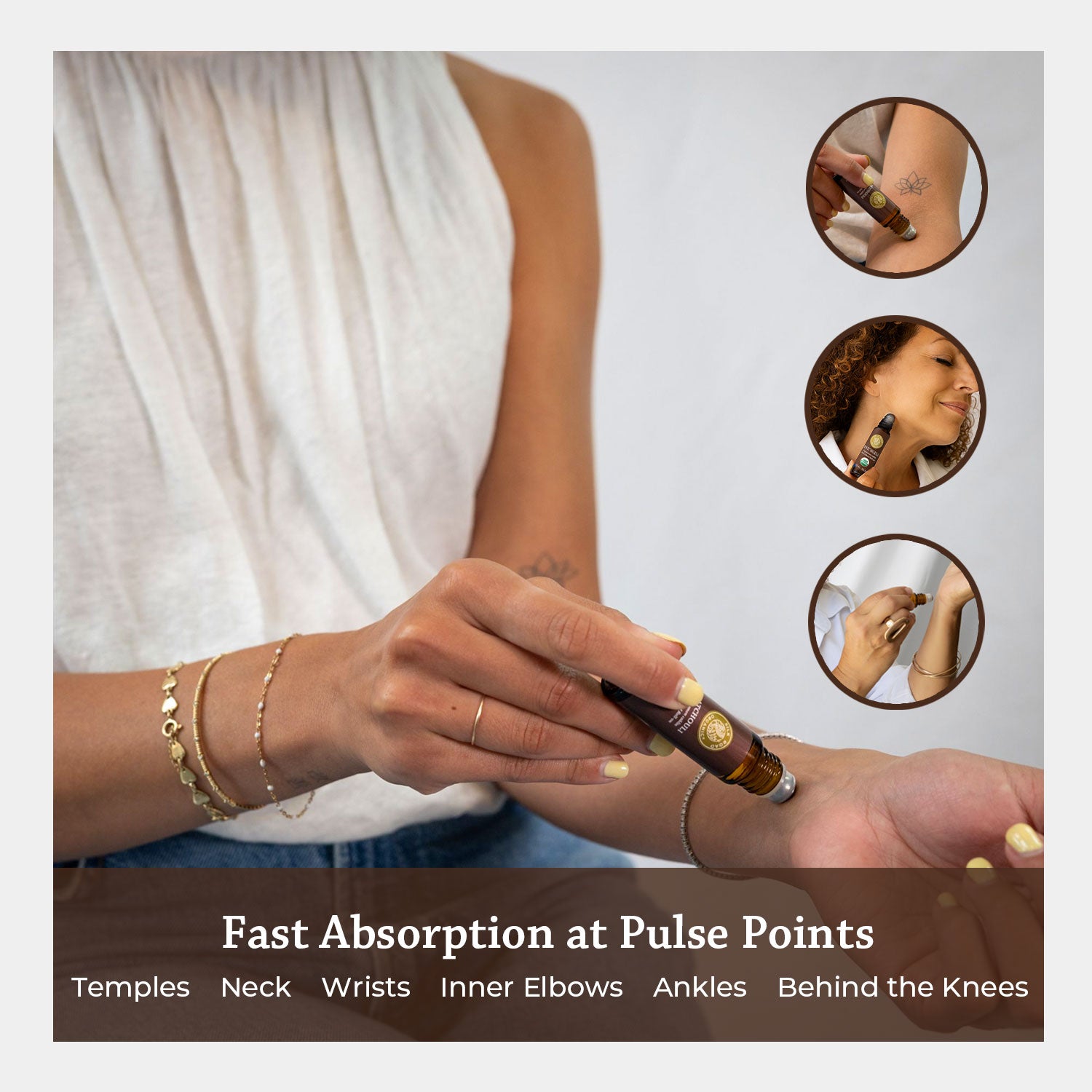 USDA Organic PATCHOULI Essential Oil Roll-on - Silk Road Organic®