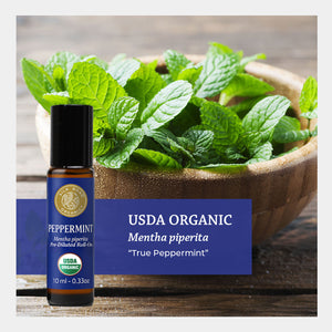 USDA certified organic mentha piperita