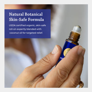 natural botanical skin-safe formula expertly blended with coconut oil for targeted relief