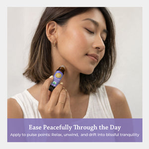 ease peacefully through the day apply to pulse points relax unwind and drift into blissful tranquility