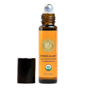 citrus glow roll on convenient diluted essential oil blend silk road organic bliss wake up conquer day