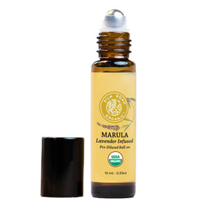 exotic marula carrier oil nutrients south africa lavender infused essential roll on silk road organic