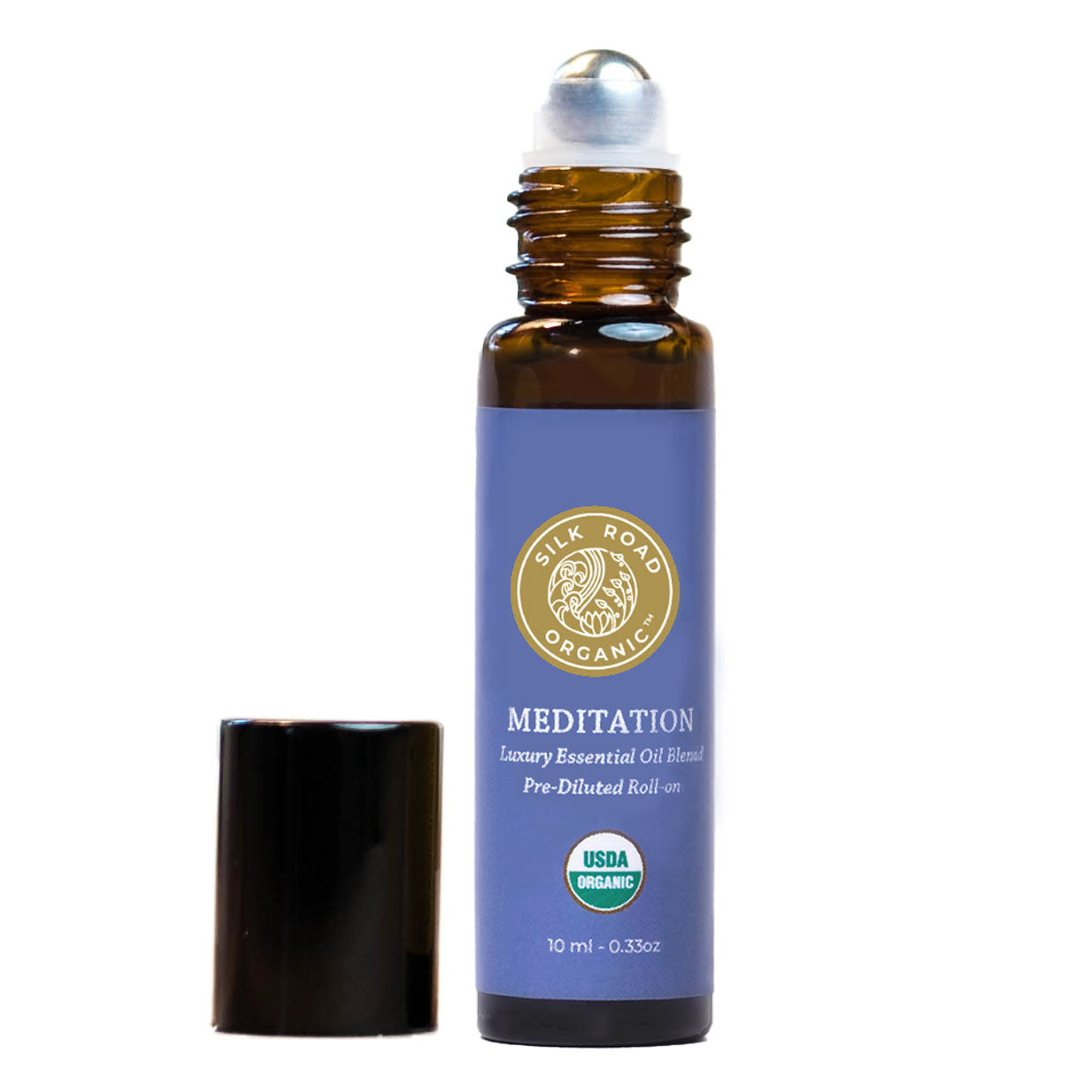 meditation essential oil blend mindfulness roll on silk road organic