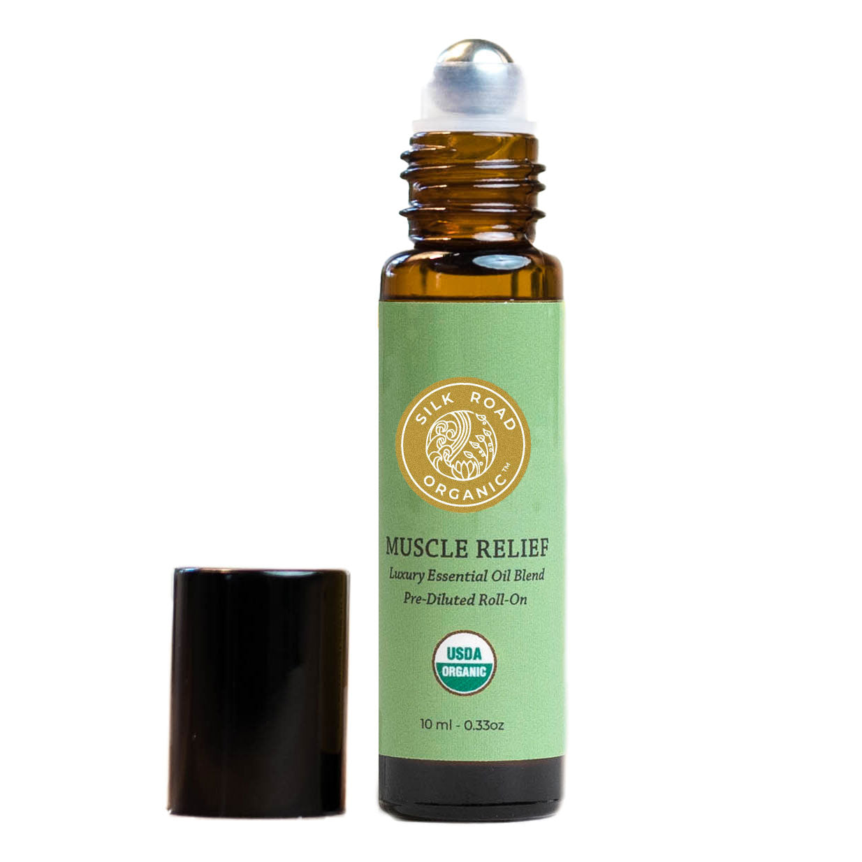 USDA Organic MUSCLE RELIEF Essential Oil Roll-on - Silk Road Organic®