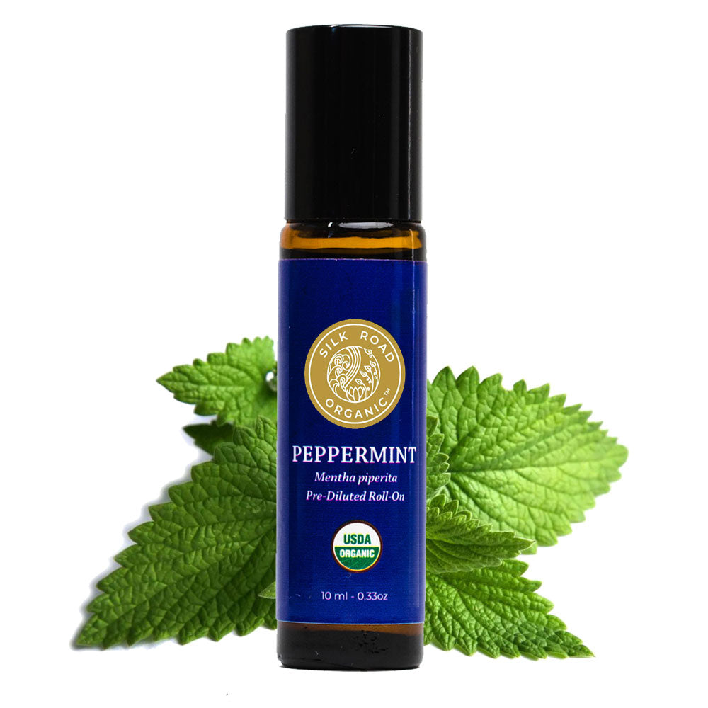 peppermint carry best holiday essential oil roller skin health silk road organic