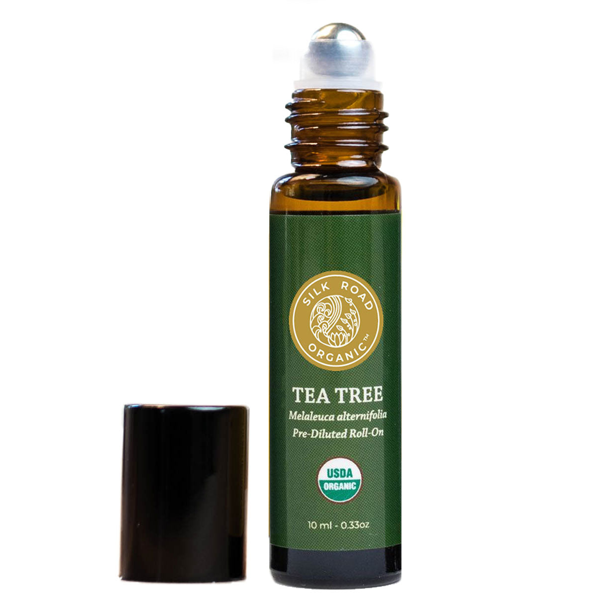 tea tree Melaleuca alternifolia essential oil diluted roll-on silk road organic
