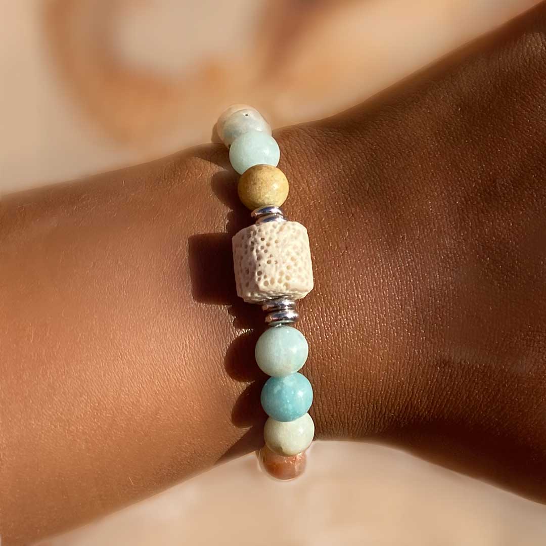 Amazonite essential oil hot sale diffuser bracelet