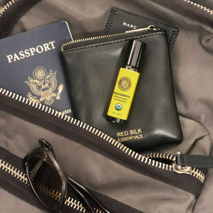 Black Vegan Leather Essential Oil Travel Bag