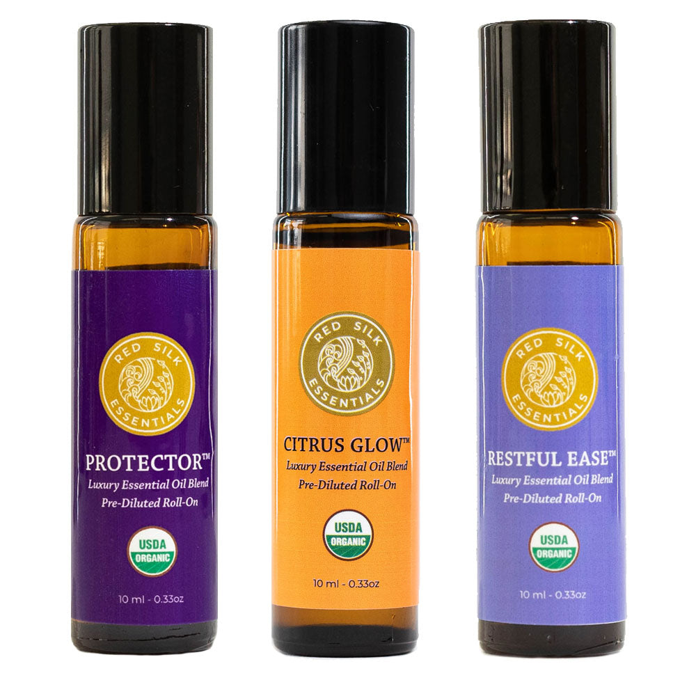 Travel Essentials: Organic Essential Oil Roll-on Set